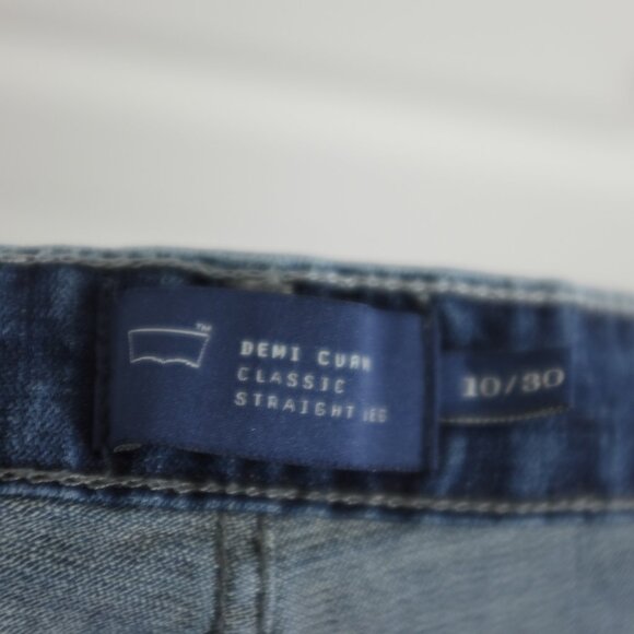 Levis blue Demi Curve classic straight leg 10/30 - Picture 6 of 10